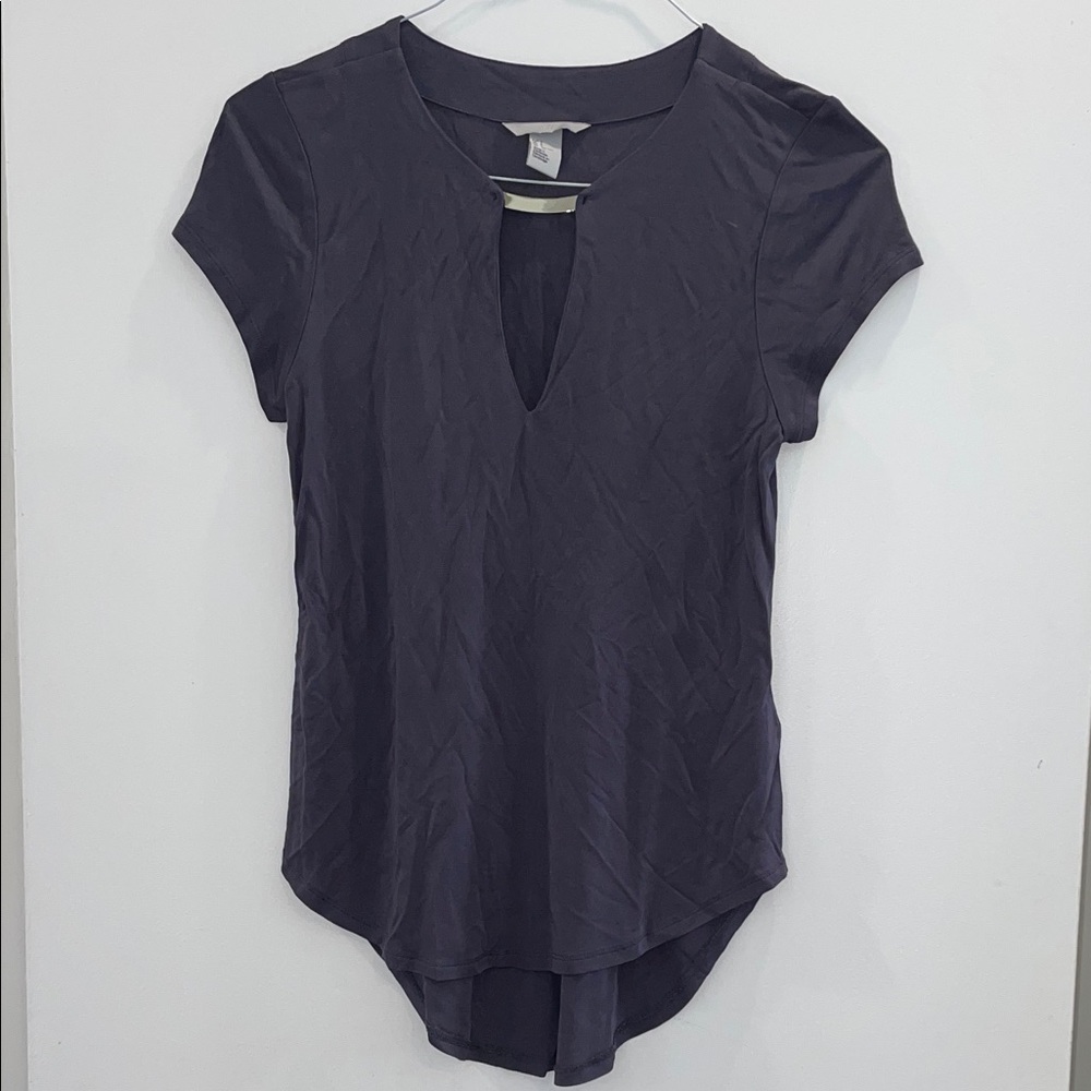 H&M Dark Gray Short Sleeve Top